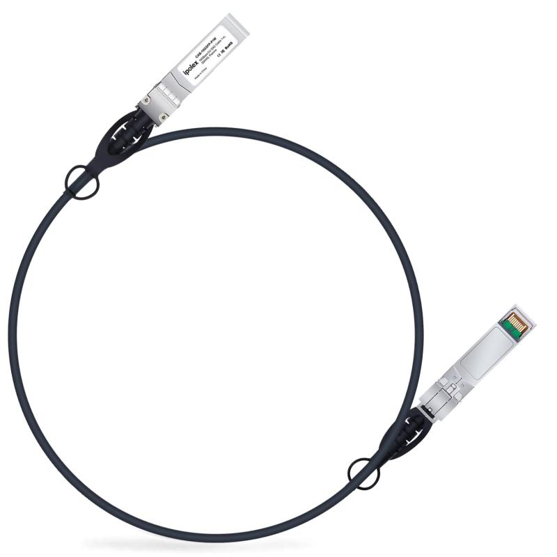 ipolex 10G SFP+ DAC Twinaxケーブル 1m パッシブ 10GBASE-CU Cisco SFP-H10GB-CU1M、Netgear、Ubiquiti、D-Link、Supermicro、Mikrotik、Meraki、Intel