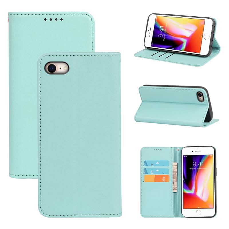 樂天商城 - 適用 iPhone SE (第2世代/第3世代) ケース 手帳型 (4.7インチ対応) iphone8 用 iphone7 用 手帳型 ケース カバー PUレザー カード収納 財布型 耐衝撃 ケース マグネット スタンド機能付き 5色 (適用 iPhon