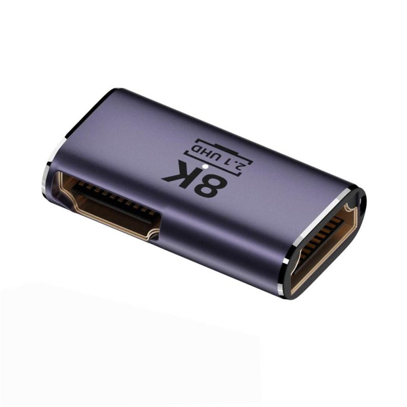 Rakuten - xiwai HDMI 8 KメスからHDMI 2.1メスまで90度角度UHD拡張ゴールドコンバータアダプタは8 K 60 hz HDTVをサポートする