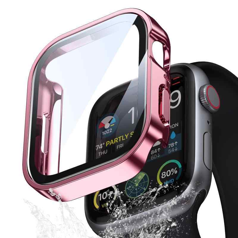 樂天商城 - UIUIKA Apple Watch カバー Series SE2/SE/6/5/4 44mm 対応 アップルウォッチ用 ケース 防水 一体型 新デザイン 3D直角エッジ Apple Watch ケース対応 全面保護 超薄型 装着簡単 耐衝撃 高透過率