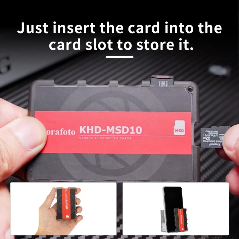 Kiorafoto 10スロット TF MicroSD MSD Micro SDカードケース メモリーカードケース...