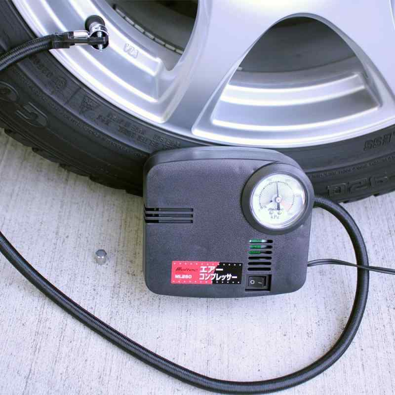 メルテック(meltec) エアーコンプレッサー(自動車/バイク) 最高圧力500kpa DC12Vソケット Meltec ML-250