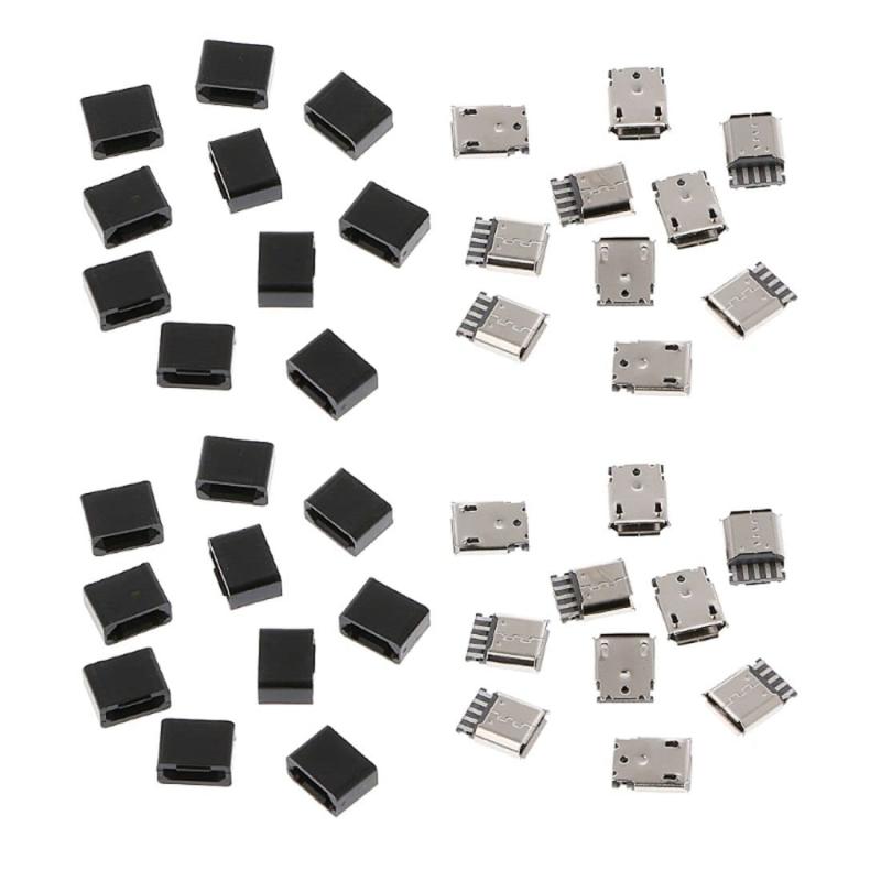 Panasonic - CY 50ピースタイプBマイクロUSBメス5ピンジャックポートソケットコネクタはんだタイプ修理部品by CHENYANG