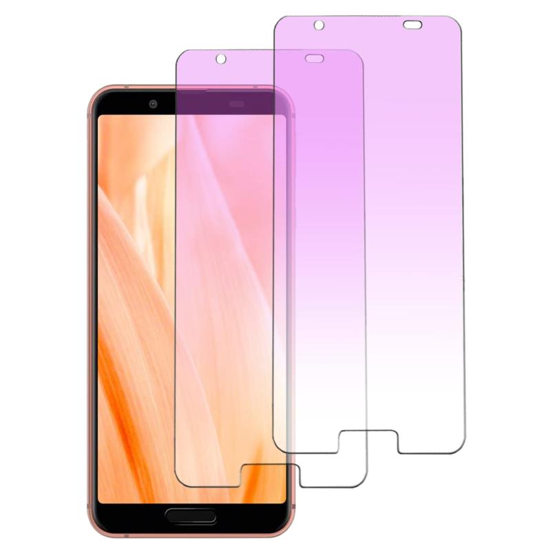 【ブルーライトカット】 AQUOS Sense3 用 ガラスフィルム ブルーライト Sense3lite 用 フィルム SH-02M SHV45 SH-RM12 強化ガラス アクオスセンス3 用 液晶 保護フィルム 【端が浮かない/貼り付け簡単/高【ブルーライトカット機能 】 先進ブルーライトカット反射技術によりブルーライトを大幅にカットでき。 ちなみに、弊社製品は本物同様正面から見ると、淡い黄色に見え、側面から見ると、青紫色に見えます。（ブルーライトの部分が吸収され、三原色の赤と緑との割が増えて、淡い黄色に見える。） （ご注意：色あいなど画像と若干の違いがある場合があります。予めご了承下さい。）『 対応機種 』AQUOS Sense3/Sense3lite (SH-02M SHV45 SH-RM12) に適応しています。フィルムの周囲は特殊な処理して、端が浮くの問題はありません。携帯は端部のカーブがフィルム剥がれ、浮きの防止、スマホケース装着スペース確保のため、機器の曲面の縁にスペースを残すデザインとなっています。『 高透過率・高感度タッチ 』高透過率を持つ極薄ガラスフィルムに高耐久撥油コーティングが施され、Sense3 画面の精細さを保ちながらも、指紋や汚れが付きにくくなります。すべすべな滑り感を実現し、美しい画面とスムーズな操作体験をあなたにお届けします。『 貼り付けは簡単・自動吸着 』フィルムのシリコン自己吸着層により、位置を合わせて上から軽く置くだけで気泡が入ることなく簡単に装着できます。『 高品質製素材 』製旭硝子素材の採用、また硬度は業界最.高レベルの9Hであり、カッタ一などの鋭利なものを当てたとしても損傷なく長らく使えます。特殊な飛散防止設計により、万一割れてしまった際にもガラス片が飛散することなく、高い安全性を実現しています。