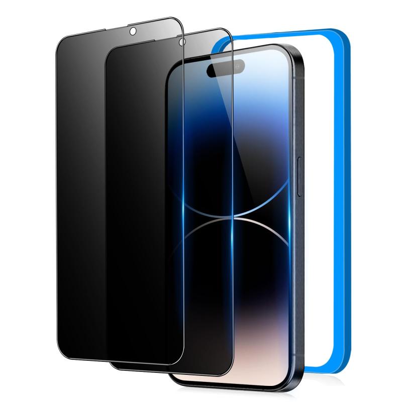 樂天商城 - IMAFU 覗き見防止 iPhone14 Pro Max 用 ガラスフィルム のぞき見 防止 アイフォン14プロマックス 用 フィルム 覗き見防止 保護 強化ガラス （6.7インチ）【左右見えない/耐衝撃/気泡ゼロ/貼り付け簡