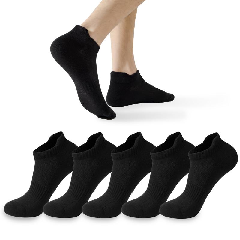 [MOSOTECH] 靴下 メンズ 5足セット くるぶしソックス メンズ 吸汗消臭 通気性 高級綿 スポーツソックス