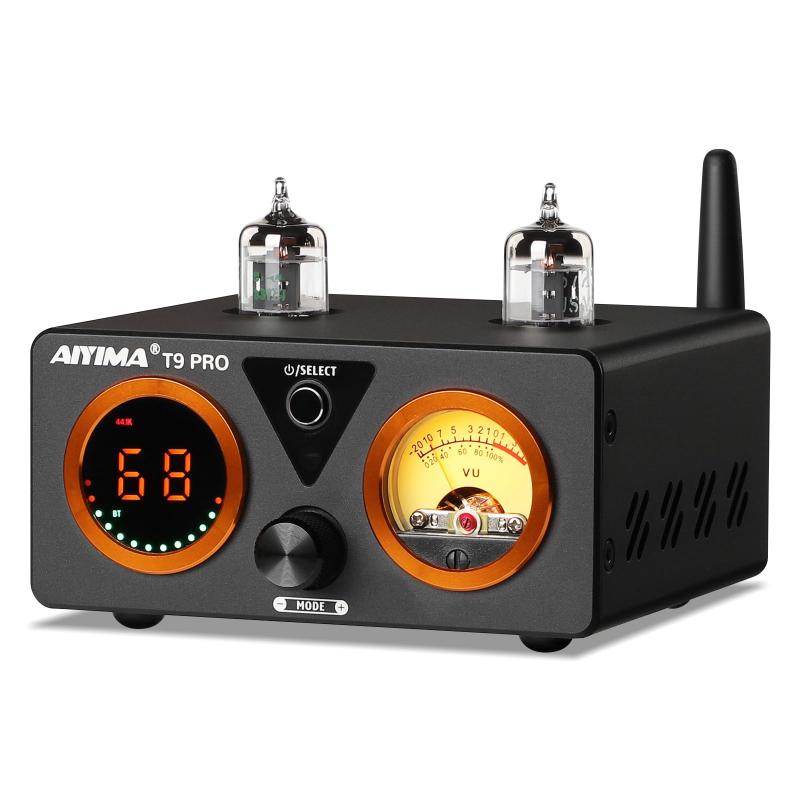 AIYIMA T9 PRO 200W Bluetooth 5.2 真空管アンプ D級HiFiデジタルアンプ 2.0/2.1ch真空管パワーアンプ VUメーター、低音高音コントロール付き root-house-10140154 RoothouseStore パッケージ画像