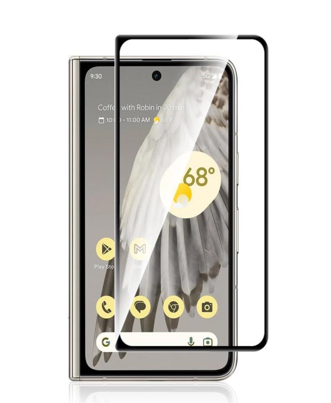For Google Pixel Fold ガラスフィルム Pixel Fold 強化 ガラス 旭硝子素材製 液晶 保護 フィルム 硬度9H 撥油性高光透過率 耐衝撃 気泡なし スクラッチ防止 貼り付け簡単 指紋防止 飛散防止