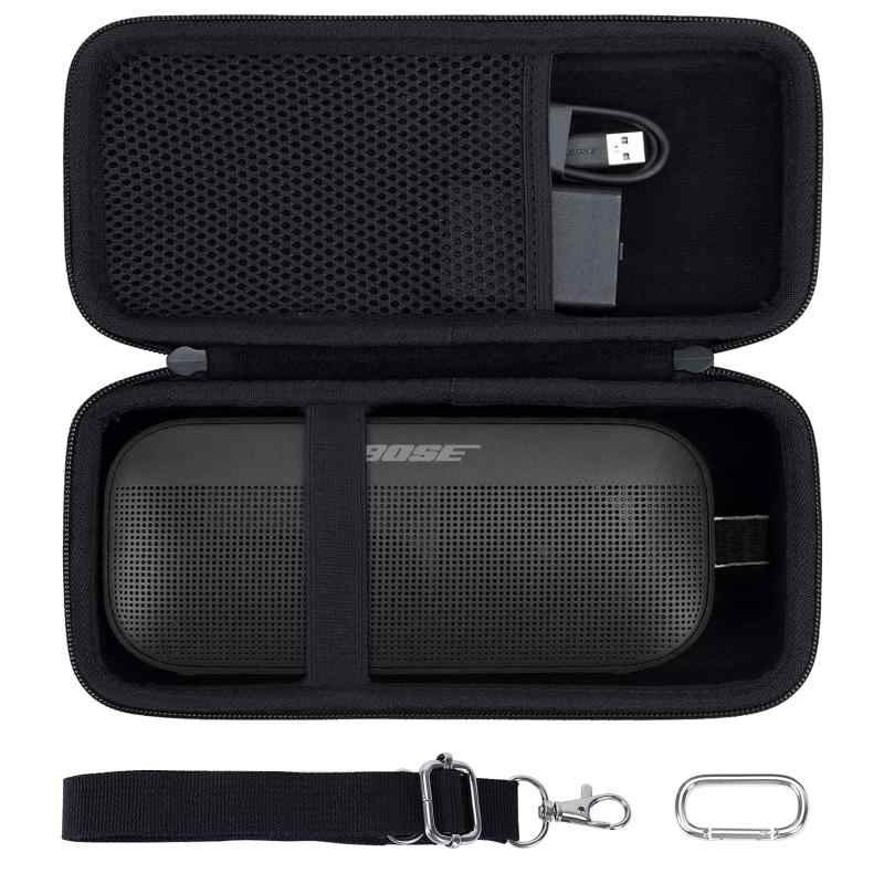 co2CREA 収納ケース 互換品 ボーズ Bose SoundLink Flex Portable Speaker LE (第2世代)/SoundLink Flex Bluetooth speaker ポータブル ワイヤレス スピーカー (ブラック)