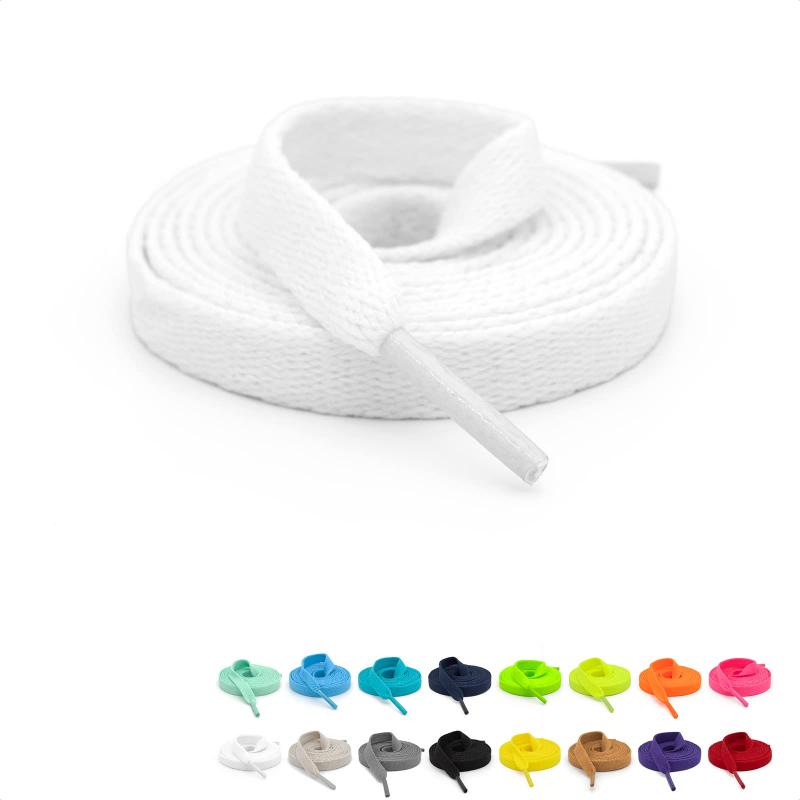 [XSUN] シューレース 靴紐 shoelaces 100cm 120cm 140cm 160cm 無地 靴ひも 平紐 おしゃれ スニーカー 紐