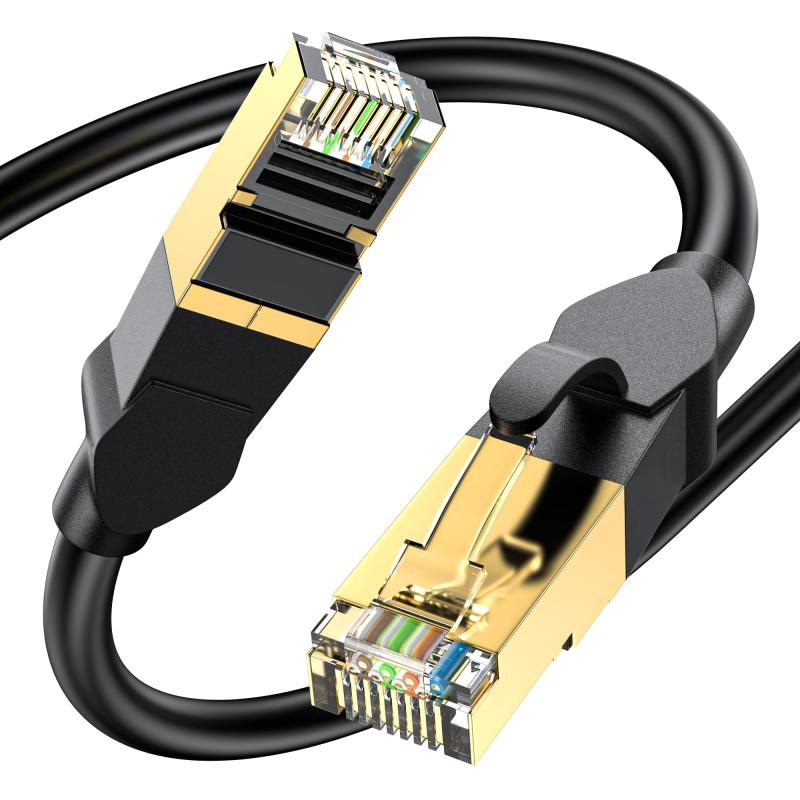 Rakuten - CHENLUKJ LANケーブル 1m CAT6A カテゴリ6 高速 ランケーブル PoE対応 26AWG 550MHz 10Gbps/ギガビット対応 CAT6準拠 RJ45金メッキコネクタ 爪折れ防止 耐候性 家庭/オフィス/ゲーム機用 屋内屋外用 ブ