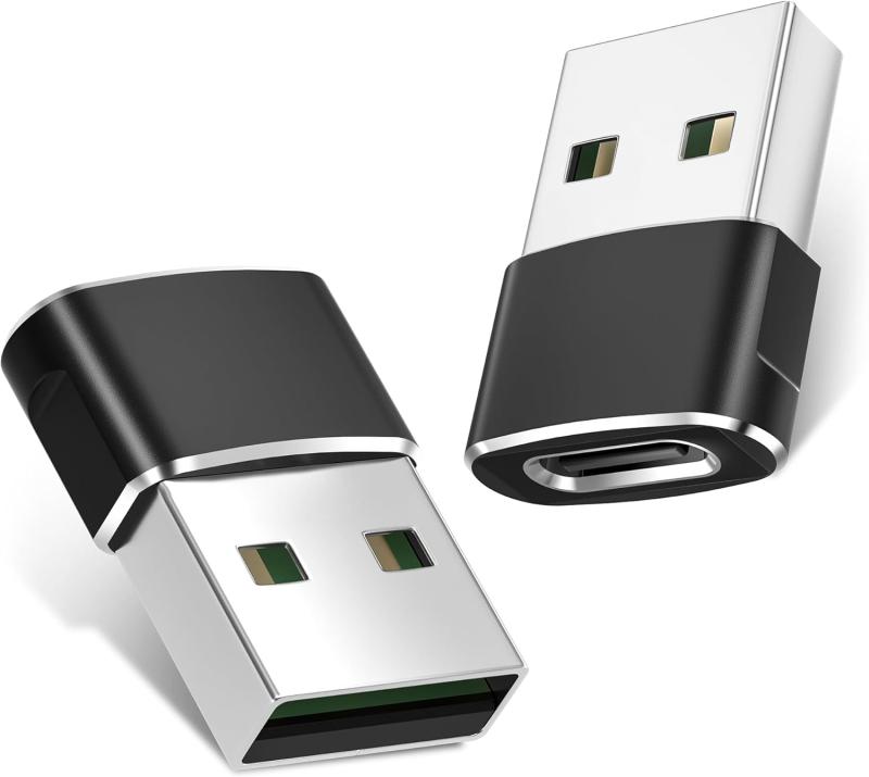 ASUS - Basesailor 対応可能 iPhone 17 16 Pro Max USB CメスからUSBオス変換アダプター 2パック、が Apple 16 15 14 Miniミニプロマックス、Airpods 4 iPad 10 Air、Samsung S25