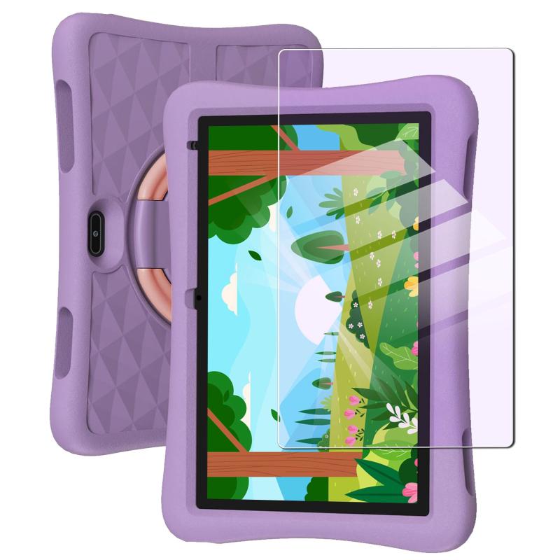 Rakuten - Nutmeg【ブルーライトカット】PlimPad Kids 10 ガラスフィルム PlimPad Kids 10 ブルーライトカット フィルム 10.1インチ スマート保護フィルム 目の疲れを軽減 日本旭硝子素材 硬度9H 画面傷防止 指紋