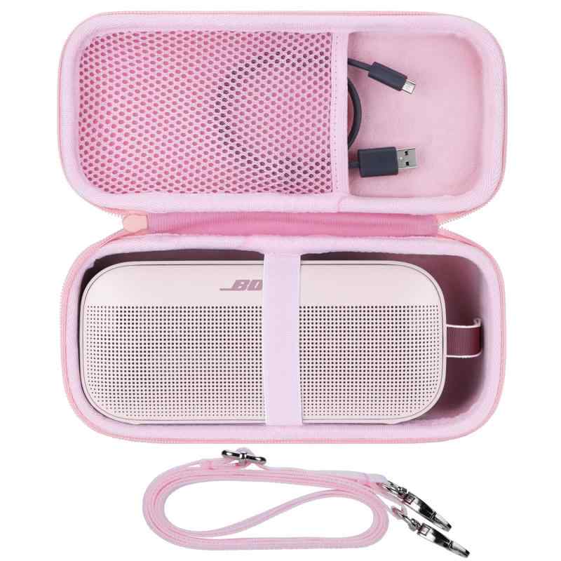 Peyyargo収納ケースと互換性のあるボーズ Bose SoundLink Flex Portable Speaker (第2世代)/ SoundLink Flex Portable Speaker ポータブル ワイヤレス スピーカー【ペタルピンク ケ