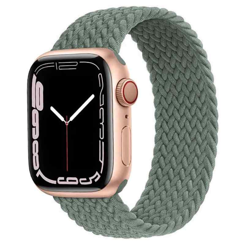 コンパチブル apple watch バンド iwatch バンド 編組バンド apple watch Ultra3/Ultra2/Ultra/10/9/8/7/6/5/4/3/2/1/SEに対応 38mm/40mm/41mm 42mm/44mm/45mm/46mm/49mm 着け心地 アップルウォッチ用バンド シリコン糸＆ABSア【肌に優しいシリコーン糸】伸縮性のあるシリコーン糸混紡リサイクルヤーンの織り込みによって作られました。驚くほど快適な着け心地を追求した伸縮性のあるデザインなので、長い時間着用しても負担になりません。【優れた通気性】とても軽いので、激しく動く運動時や寝ている時などにも装着感が気にならない。また、バンド全体に細かい穴が空いており通気性が高いため、汗をかきやすいジョギングなどの運動時にもぴったりです。夏シーズンの暑い日などにも涼しい装着感。【アレルギーフリー、金属アレルギーでも安心】アダプターは高品質なABSで作られました。軽量、頑丈で耐久性があります。また、ABS素材なので、金属アレルギーの方でも安心してご使用できます。【適用機種】Apple Watch Series SE/Ultra3/Ultra2/Ultra/10/9/8/7/6/5/4/3/2/1の全シリーズに対応出来ます。アップルウォッチ38mm/40mm/41mm/S10 42mm、 S10 46mm/42mm/44mm/45mm/49mm に対応、男女兼用の設計。Apple watch付属いません。【お気に入り】流行に左右されない上品なスタンダードデザイン。お気に入りの1本を選べるのが魅力です。毎日身に着けるのが楽しくなりそうです。また、その日のファッションや気分に合わせて使い分けてもよいですね。