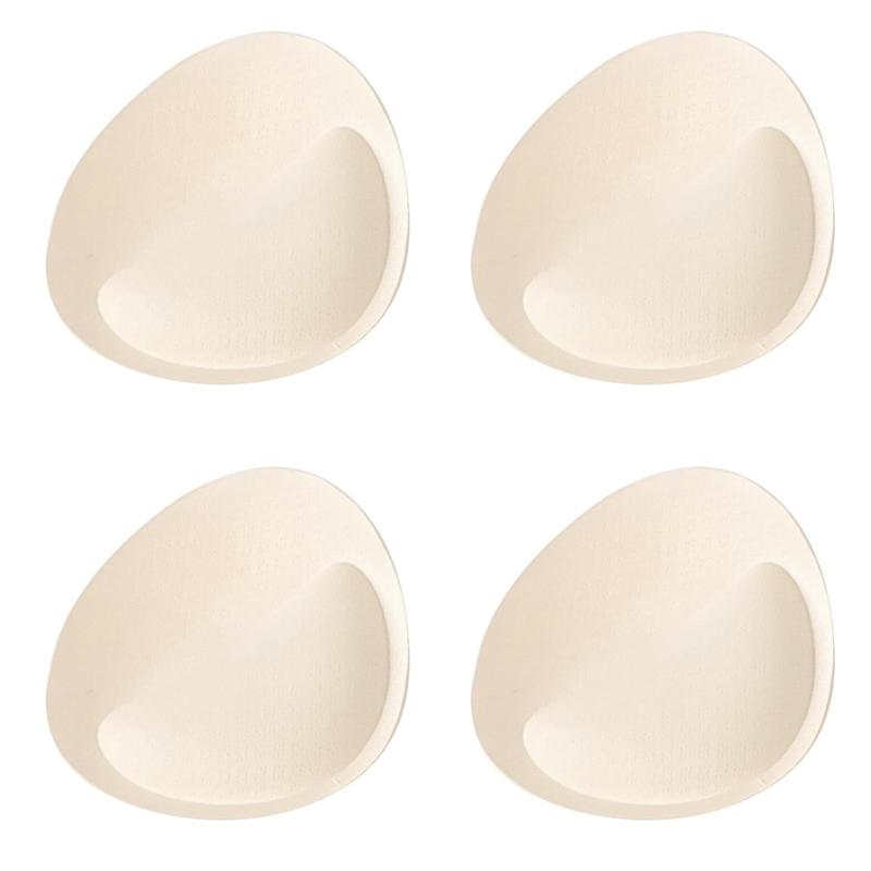 [Doyeemei] ブラパッド 厚め 2組4枚 盛れる極厚6cm 胸パッド バストパッド スポーツブラ 型崩れしにくい パッド取り外し ブラパッド挿入 カップUP バストアップ ブラキャミ 付け替え 通気性 蒸れ