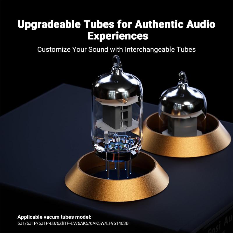 Fosi Audio BOX X2 プリアンプ MM ターンテーブル 6J1真空管 フォノプリアンプ ゲイン ギア付き ミニ ステレオ オーディオ Hi-Fi プリアンプ レコード プレーヤー用 DC 12V 電源付き root-house-10140816 RoothouseStore サンプル画像3