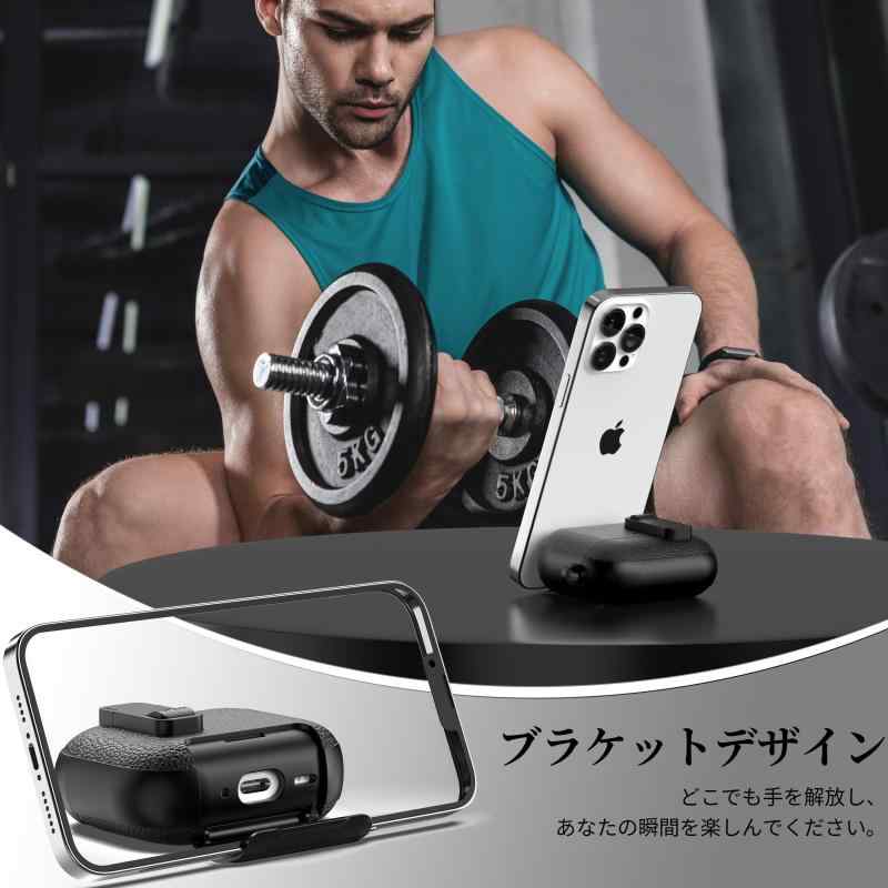 MHYALUDO AirPods Pro 第3世代対応ケース（ロック機構付き）、レザー調TPU素材、防...
