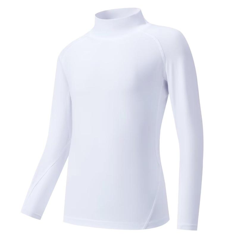 [Sillictor] スポーツインナー キッズ ハイネック コンプレッションウェア スポーツ アンダーシャツ トレーニング インナーウェア サッカー ラッシュガード [通気速乾・UVカット] オールシーズ