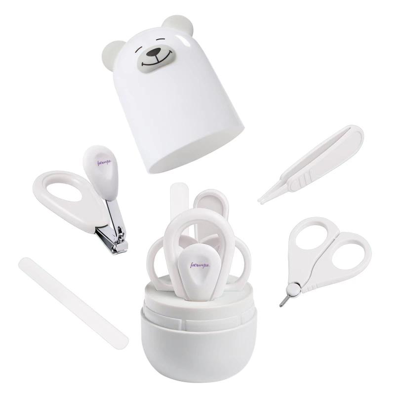 4 in 1 ベビーつめきりセット ベビー つめきり ベビー用はさみ ピンセット つめやすり(polar bear white)【用途】赤ちゃんの爪とつま先ニーズカット、はさみ、ガラスの爪やすり、鼻ピンセット【製品仕様＆人間工学の設計】材質：ABSSTEELプラスチック&amp;精密ステンレスで、小さな爪を剪定するために設計されています。【理想的な贈り物】新生児の女の子と男の子の赤ちゃんにぴったりのシャワーギフトです。無条件