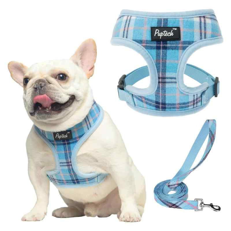 Rakuten - PUPTECK 犬 ハーネス リード セット 犬用 胴輪 はーねす 調節可能 着脱簡単 軽量 メッシュ 通気性 快適 ソフト 反射材付き 引っ張り防止 抜けない 喉に優しい 耐久性 散歩 安全 しつけ用 老犬介