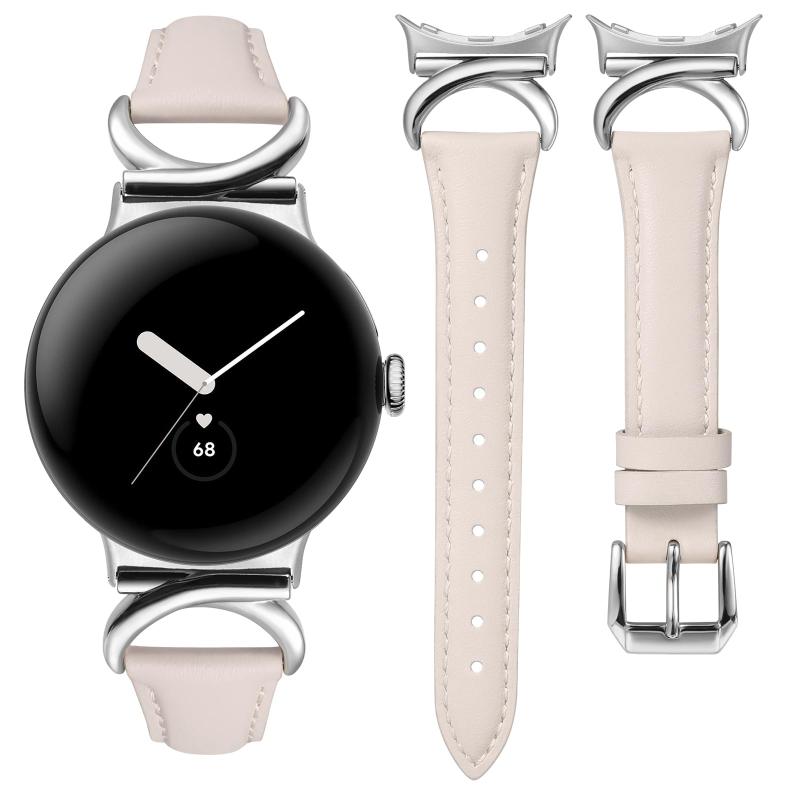  Google Pixel Watch バンド レザーバンド レディース Google Pixel Watch 3 41mm/2/1に対応 おしゃれ 交換ベルト 高級 本革製 柔らかい マートウォッチベルト 可愛い 上質なベルト 長さ
