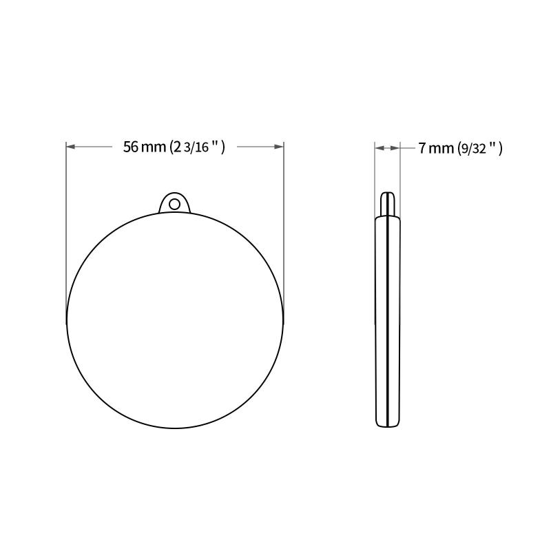 [MFC PRO] 超可愛い 北欧 ウォーキング リフレクターサイン 再帰反射 リフレクター キーホルダー 反射 (丸形/メランジ-4pcs) 3