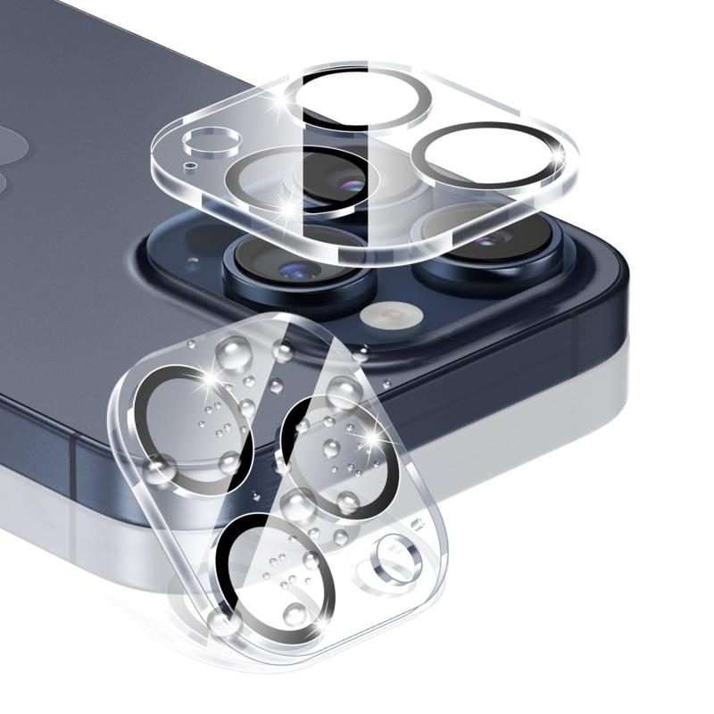 Phone 15 Pro/Phone 15 Pro Max カメラフィルム 15プロ カメラ レンズ 保護カバー 全面保護 15プロマックス レンズフィルム 硬度9H 黒縁取り 15Pro用 强化ガラス 極薄 旭硝子製 Phone15 Pro 液晶強化ガ root-house-10145319 RoothouseStore パッケージ画像
