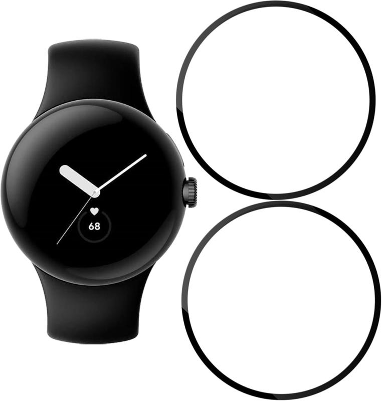 Rakuten - 【2枚セット】KPNS Google Pixel Watch 3 45mm 用 フィルム カバー 保護フィルム