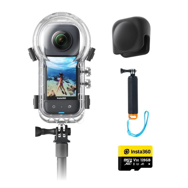Insta360 X3 ｜360度カメラ アクションカメラ 新型1/2インチ48MPセンサー IPX8防水 5.7K360度動画 72MP360度写真 手ブレ補正 アクティブHDR 4K一人称視点 60fps自撮り 360度水平維持 AI編集 音声制御2