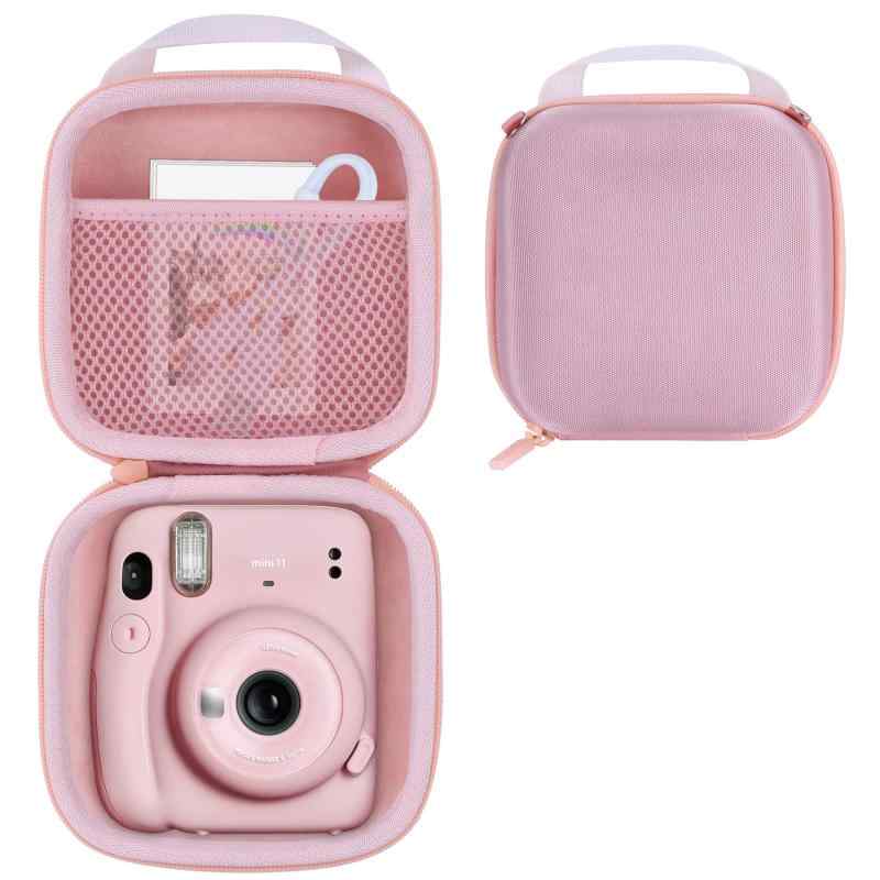 RIYADAone 収納ケースのみ販売 - 収納ケースに適合するFujifilm Instax Mini 13/12/11 チェキ インスタントカメラ (ピンク)