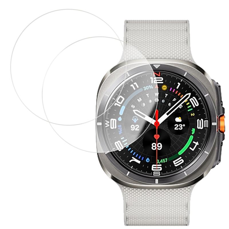 Rakuten - KPNS 日本素材製 Galaxy Watch Ultra 2025 (47mm) 用 高透過率 ガラスフィルム 強化ガラス カバー 簡単貼り付け 保護フィルム【2枚セット】