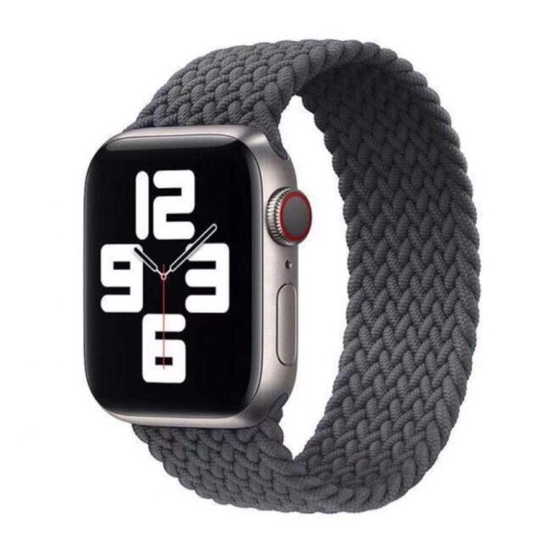 Rakuten - コンパチブル apple watch バンド ブレイデッドソロループ 柔らかいシリコーン糸混紡リサイクルヤーン素材 ステンレス留め具 apple watch ultra3/ultra2/ultra/10/9/8/7/6/5/4/3/2/1/SE対応 通気