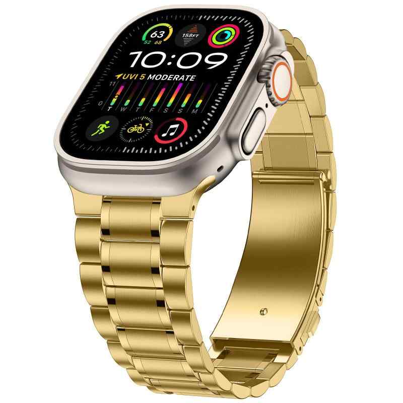 Rakuten - Dolstrap ステンレススチール製 Band コンパチブル Apple Watch バンド 49mm 46mm（シリーズ 11/10）45mm 44mm 42mm，メンズ/レディースメタル交換用バンドコンパチブル iWatch Ultra 3/2/1