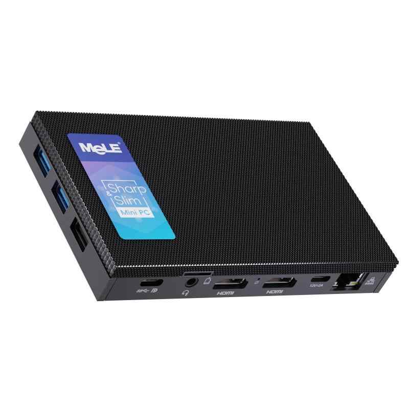 HiMeLE Quieter4C N150 ファンレスミニPC OS搭載（最大3.6GHz 4コア/4スレッド） 32GB LPDDR5 512GB デスクトップPC 4Kトリプルディスプレイ対応 デュアルHDMI+USB-C接続 WiFi 5/BT5.