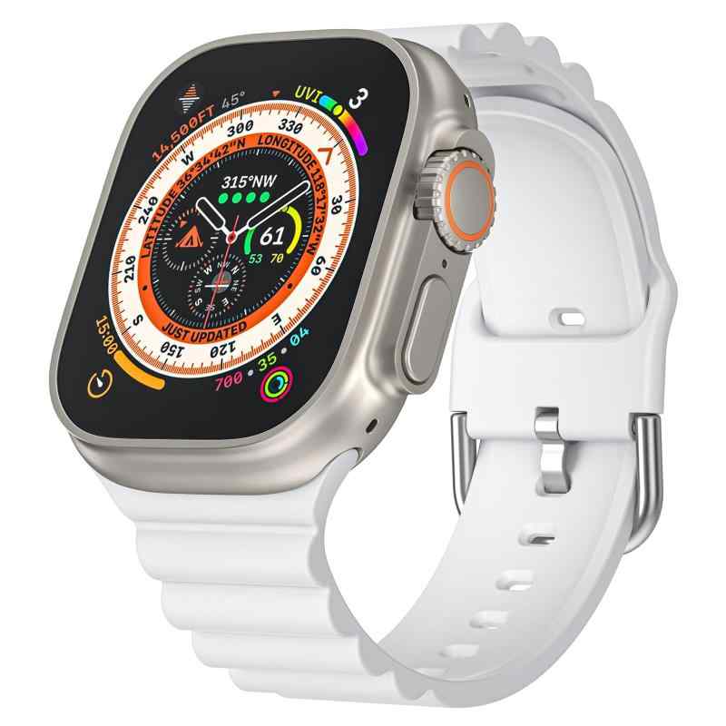 Rakuten - TOORQR コンパチブル アップルウォッチ バンド スポーツシリコンストラップリストバンド交換バンド 49mm 46mm 45mm 44mm 42mm 41mm 40mm 38mm 通気 シリコン交換ベルト 防汗 防水 Ultra2/Ultra 11