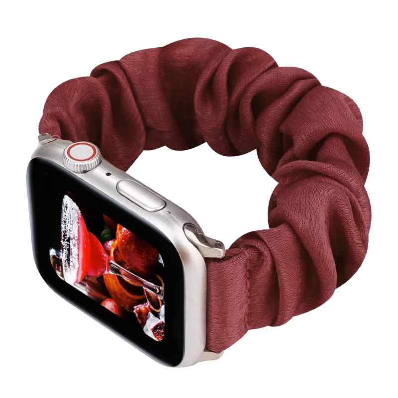 樂天商城 - [WOXDECO] コンパチブル Apple Watch用 バンド シュシュ アップルウォッチ バンド メンズ用交換ベルト レディース用時計バンド おしゃれ 柔軟 for Apple Watch Series 10 9 8 7 6 5 4 3 2 1 S