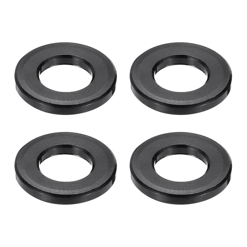 Rakuten - PATIKIL 4個 スペーサー アルミ M6メタルスペーサー 6.2mm 内径 x 12mm 外径 x 1.5 mm 長さアルミニウム製 丸型スタンドオフ M6ネジ用 非ねじ 産業機械用 黒