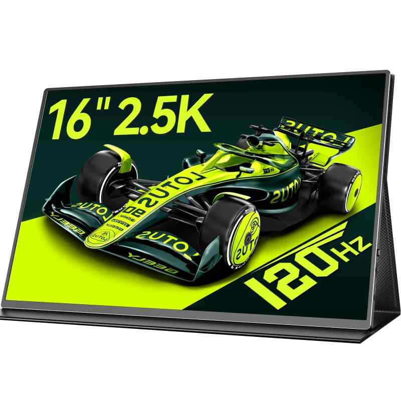 モバイルモニター 16インチ 120Hz 2.5K 125%sRGB 400nits 薄型 高級アルミ合金製 Newsoul ゲーミングモニター