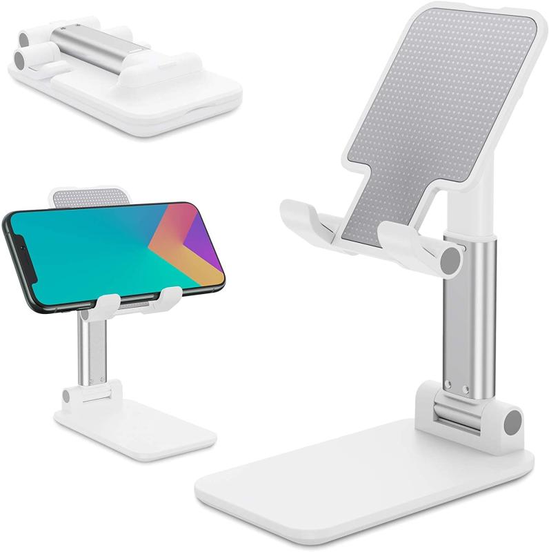 スマホスタンド ホルダー角度、幅と高さ調整可能な携帯電話卓上スタンド PCスタンド【滑り止め/充電便利/折りたたみ式】iPhone/iPad/Android/Nintendo Switch Lite/Kindleなど携帯電話 タブレット ゲー