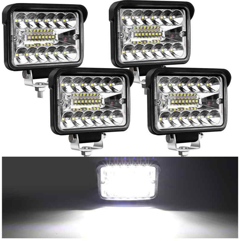 Aoling LED作業灯 ワークライト 12V 24V 3インチ 20連LED高輝度 コンボビーム 防水 車用フォグランプ 作業ライト トラック用 汎用 前照灯車外灯 自動車 補助灯 フォークリフトトラック除雪車 バッ