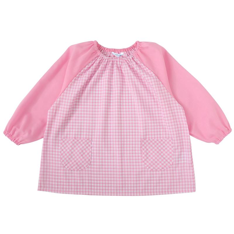 Rakuten - [JACKIE&YORK] スモック 長袖 幼稚園 保育園 子供 プレイウエア 遊び着 (ピンク,80~90cm)