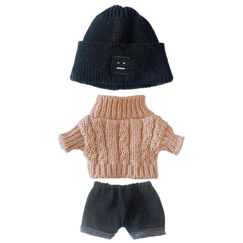 niannyyhouse　人形の服 20cm　着せ替え　帽子+セーター+半ズボン　3点セット　ツイストセーター　ぬいぐるみ 用　綿人形の服　人形ベビー服 (b7)1.適用ドールサイズ：約20cmぬいぐるみ（この服は、通常の体と肥満の体の両方で着用できます。）2.20cmぬいぐるみ衣装セット：帽子+セーター+半ズボン　3点セット（ 人形は含まれません ）3.ドールの本体やほかのアパレル部品に含まれません。4.サイズが小さい為、縫製・織りにより多少の誤差がある場合が御座います。ご理解、ご了承頂いた上でご購入下さいませ。5.モニターの環境などにより掲載の写真は実際の商品とは多少異なる場合があります。細部のデザインは時期により変更になる場合があります。
