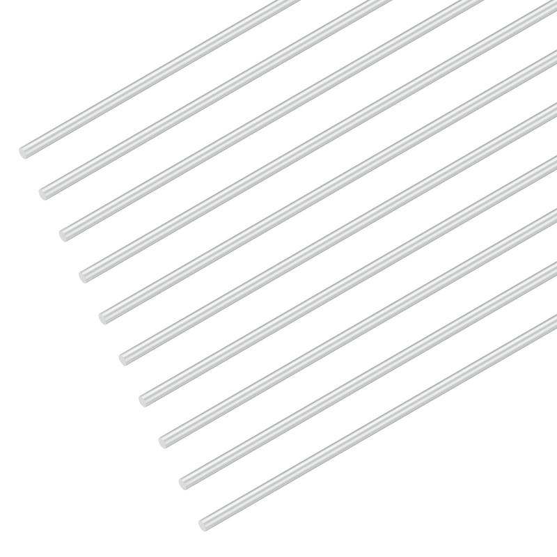 Rakuten - M METERXITY 10個入りの丸形アルミニウム棒、直径2mm（1/12インチ）、長さ100mm（4インチ）、6061アルミニウム丸棒、実体旋盤用バー材金属スティック、DIYクラフト製作/産業/建設/モデル