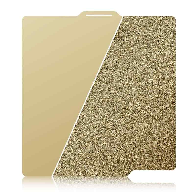 IdeaFormer IR3 両面 金色 PEI スムース PEI+テクスチャー PEI ビルドプレート 258x258mm for Bambu Lab A1/P1P/P1S/P2S/X2D/X1/X1C/X1Eに適用 スプリングスチールプレート バンブ
