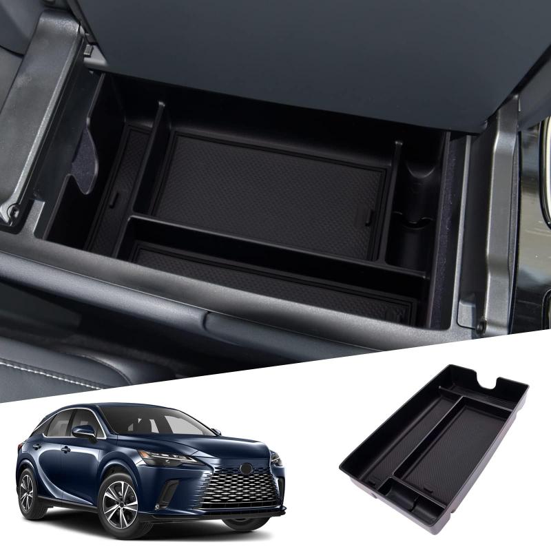 SHAOHAO 新型 レクサス RX 5代目 専用 コンソールトレイ レクサス rx RX350h/RX450h＋/RX500h コンソールボックス センターコンソールトレイ 収納ボックス 小物入れ 上質ABS材質 滑り止め TALA1#/AALH16/