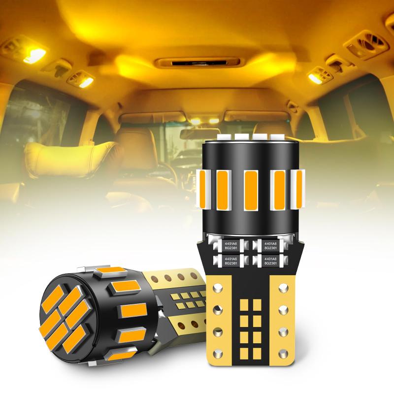 Rakuten - Marsauto t10 led ポジションランプ DC12V車用「360度配光レンズ LEDチップ キャンセラー内蔵 車検対応」無極性 ナンバー灯 ルームランプ 高輝度 3000K スモールライト 爆光 900lm ドームライト マップ
