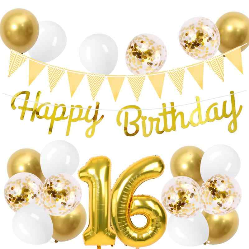 16歳 誕生日 バルーン 風船 セット �
