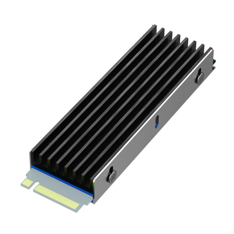 GLOTRENDS M.2 冷却ファン付きヒートシンク（M.2用ネジ・サーマルパッド付属）片面/両面チップ対応 M.2 SSD用PC/PS5/PS5 Slim 取り付け用