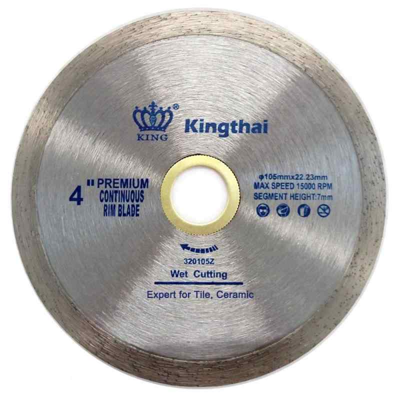 Kingthai 105mm ダイヤモンドカッター ダイヤモンドブレード タイルカッター リムタイプ 湿式 瓦 タイル 切断用 刃 ダイヤモンド カッター ダイヤモンドホイール